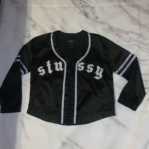Vintage stussy silk baseball tee